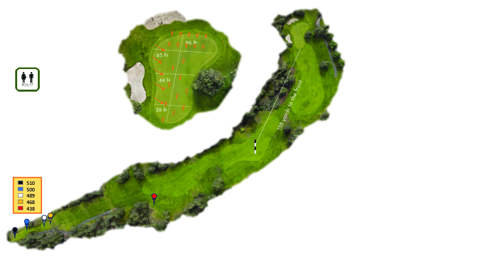Hole 14 at River's Edge Golf Course in Bend, Oregon