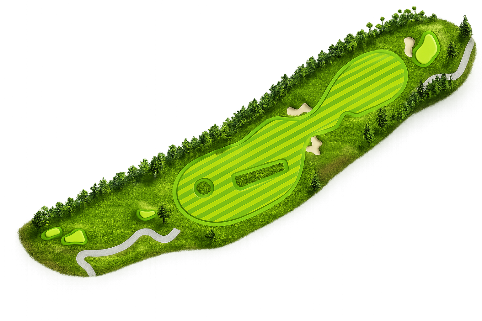 Hole 10 at River's Edge Golf Course in Bend, Oregon