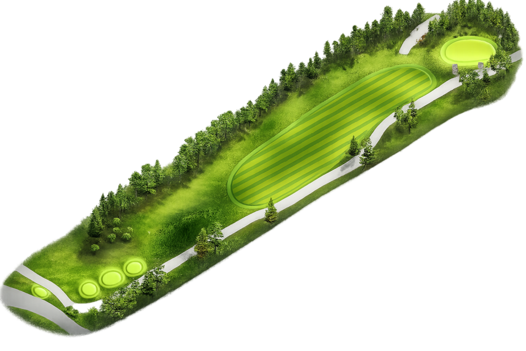 Hole 2 at River's Edge Golf Course in Bend, Oregon