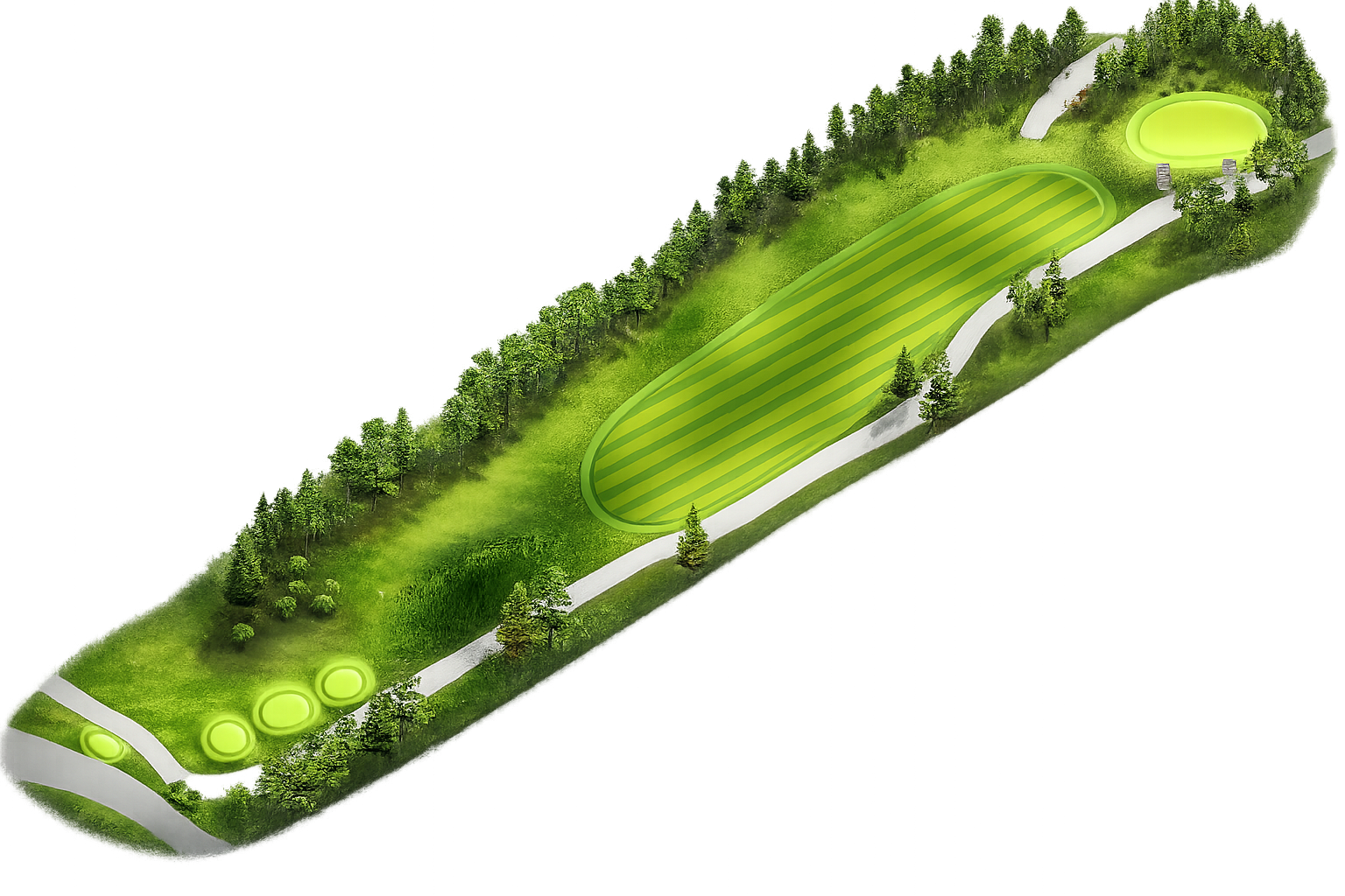 Hole 2 at River's Edge Golf Course in Bend, Oregon