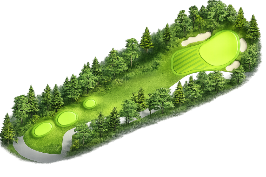 Hole 4 at River's Edge Golf Course in Bend, Oregon