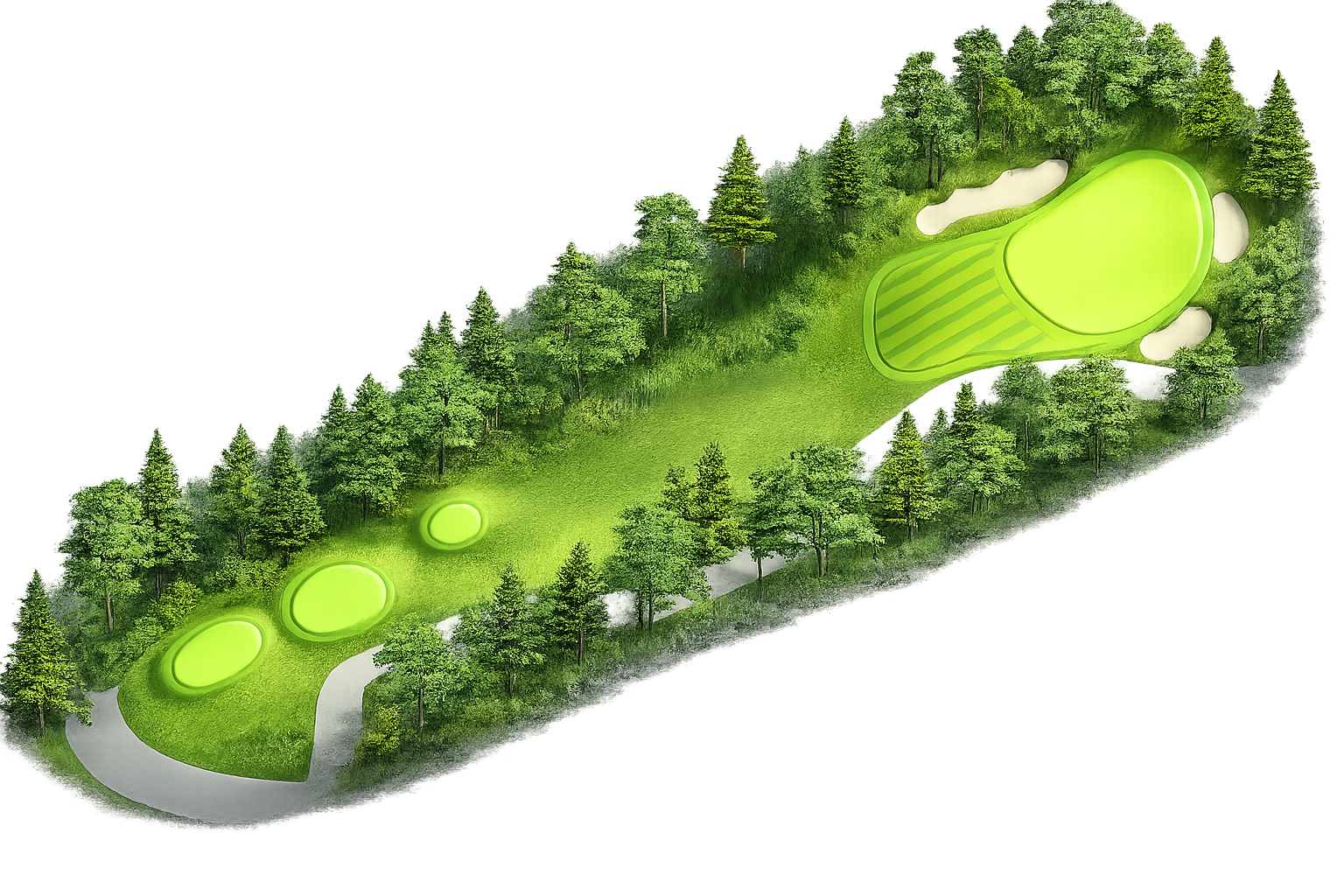 Hole 4 at River's Edge Golf Course in Bend, Oregon