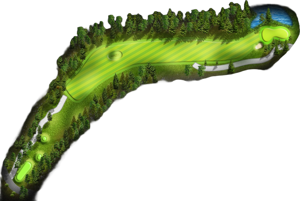 Hole 9 at River's Edge Golf Course in Bend, Oregon