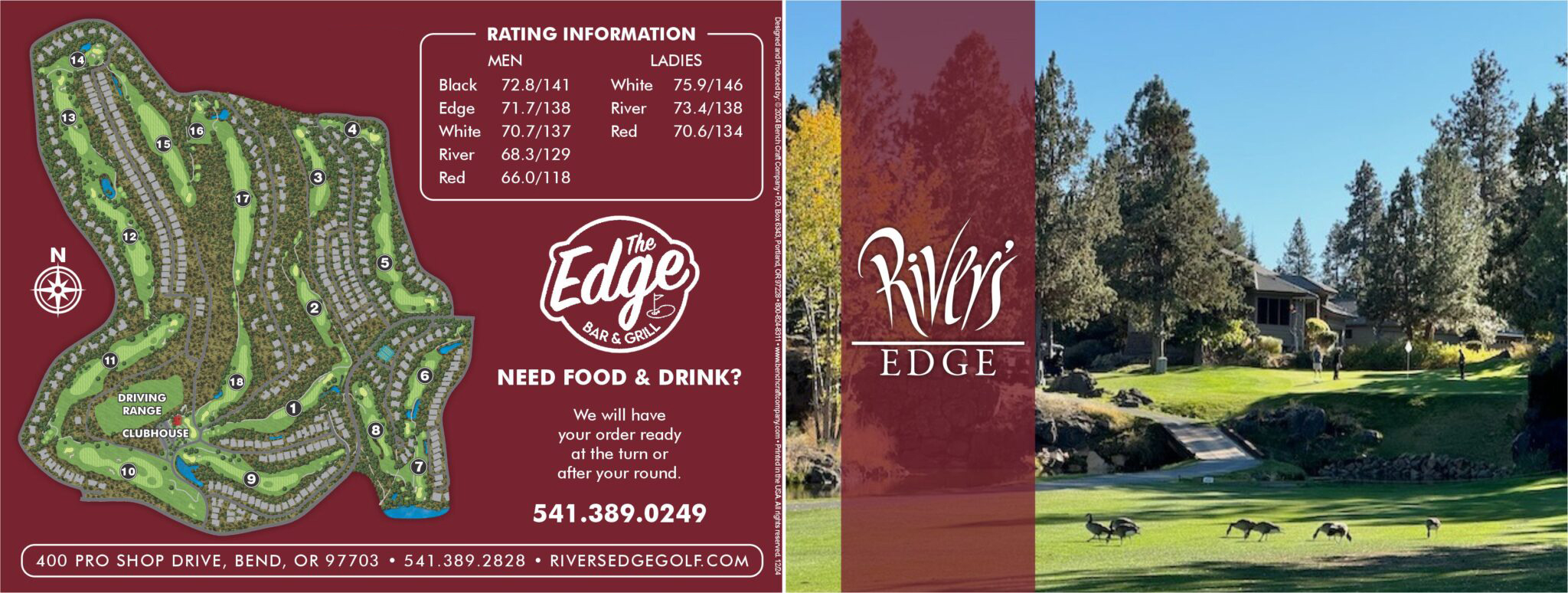 River's Edge Golf Course Scorecard